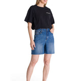 Short Tiro Alto Denim Mujer Cowboy Azul CAT