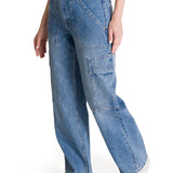 Jeans Cargo Mujer Relaxed Azul CAT