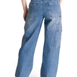 Jeans Cargo Mujer Relaxed Azul CAT