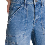 Jeans Cargo Mujer Relaxed Azul CAT