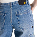 Jeans Cargo Mujer Relaxed Azul CAT