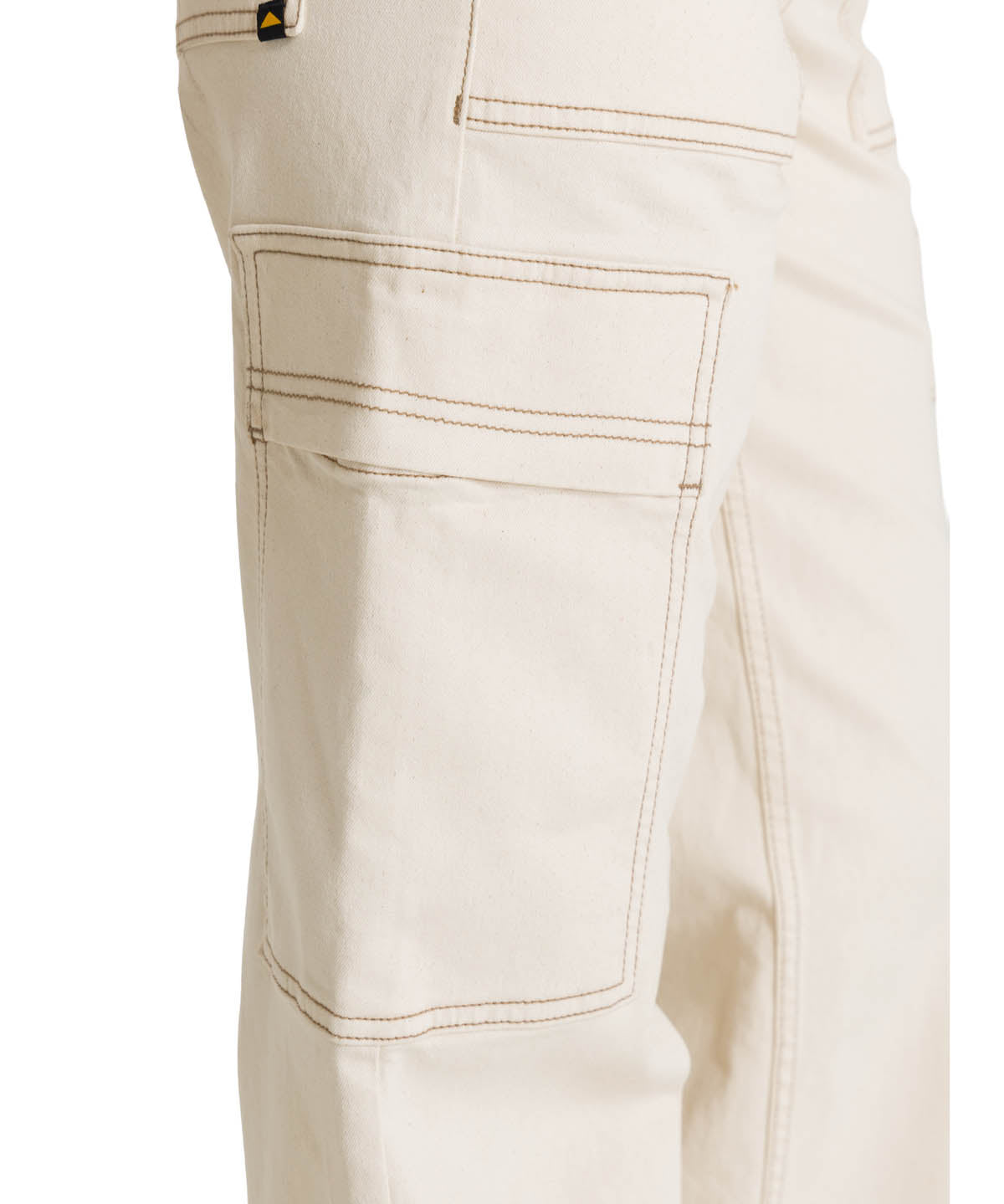 Jeans Cargo Mujer Relaxed Beige CAT