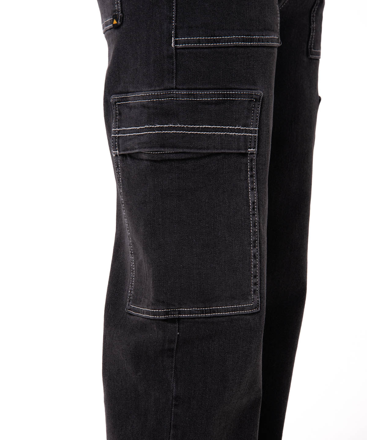 Jeans Cargo Mujer Relaxed Negro CAT