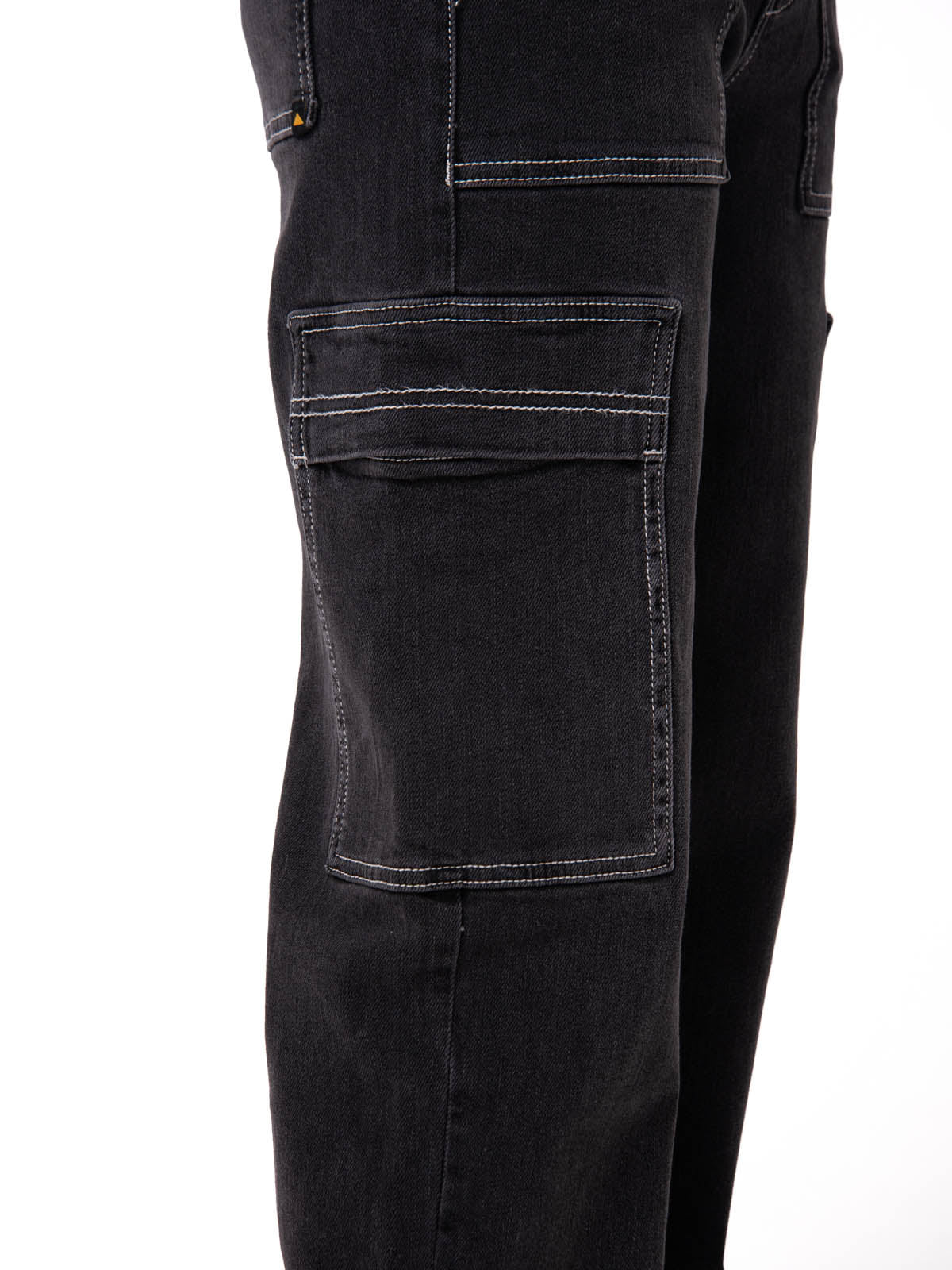 Jeans Cargo Mujer Relaxed Negro CAT
