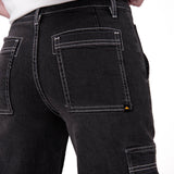 Jeans Cargo Mujer Relaxed Negro CAT