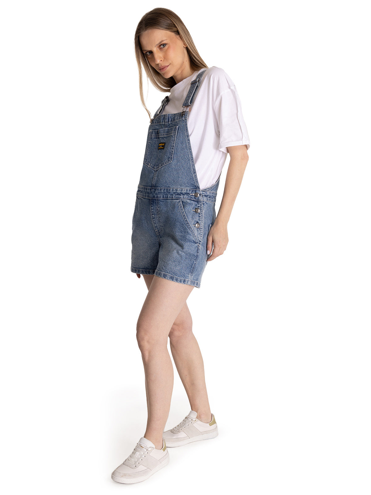 Jardinera Denim Mujer Heritage Azul CAT