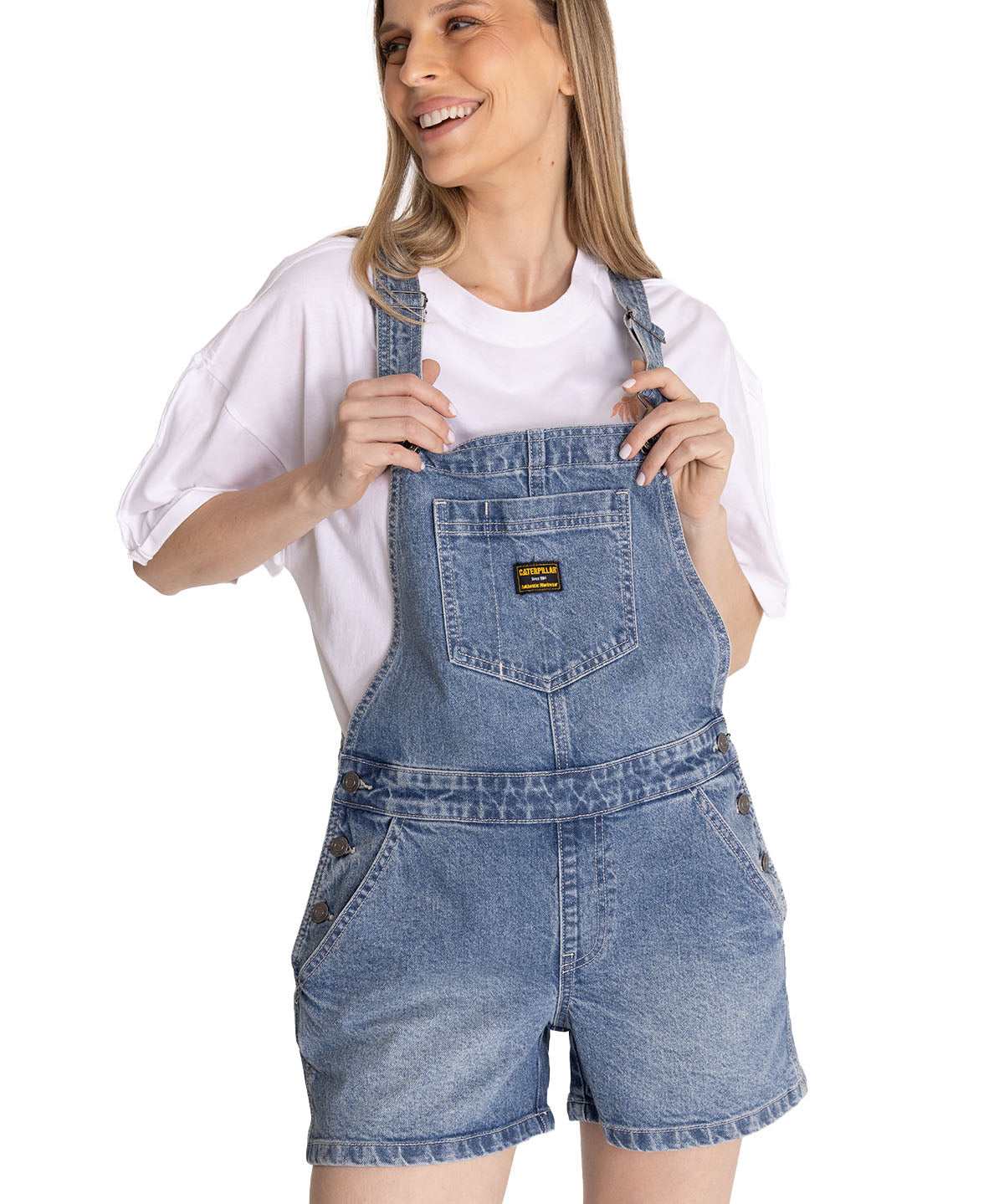 Jardinera Denim Mujer Heritage Azul CAT