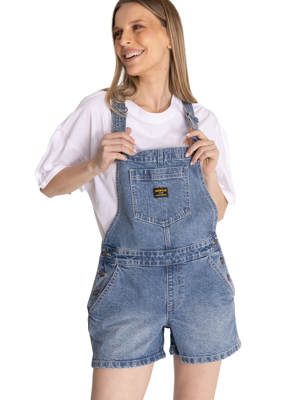 Jardinera Denim Mujer Heritage Azul CAT