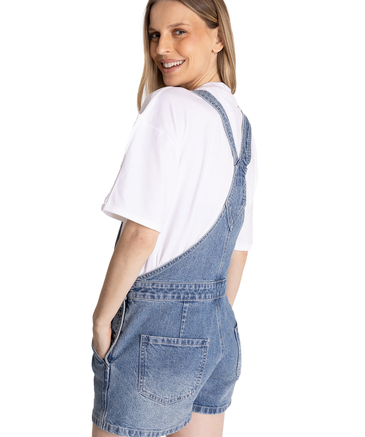 Jardinera Denim Mujer Heritage Azul CAT