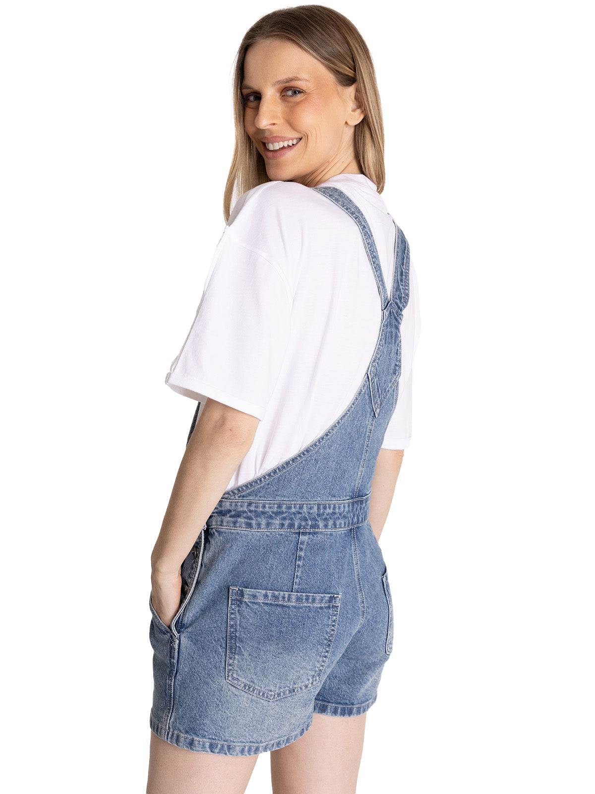 Jardinera Denim Mujer Heritage Azul CAT