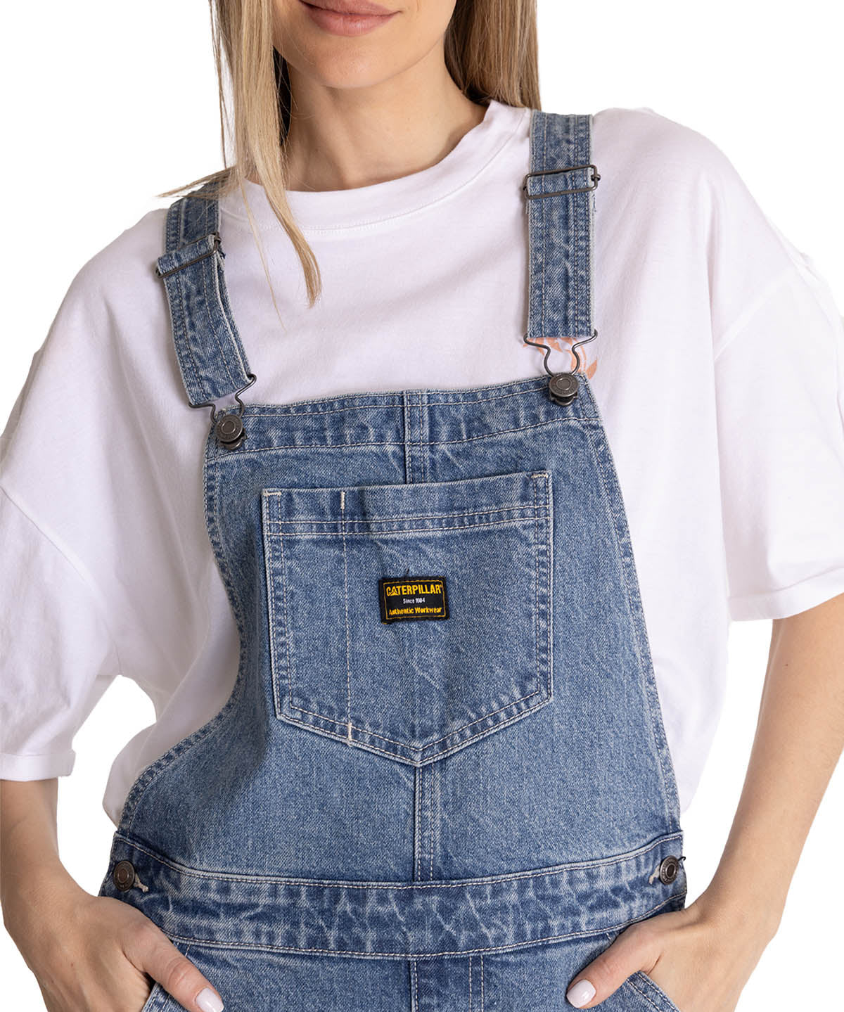 Jardinera Denim Mujer Heritage Azul CAT