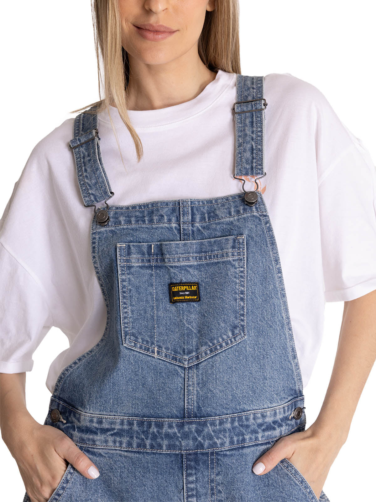 Jardinera Denim Mujer Heritage Azul CAT