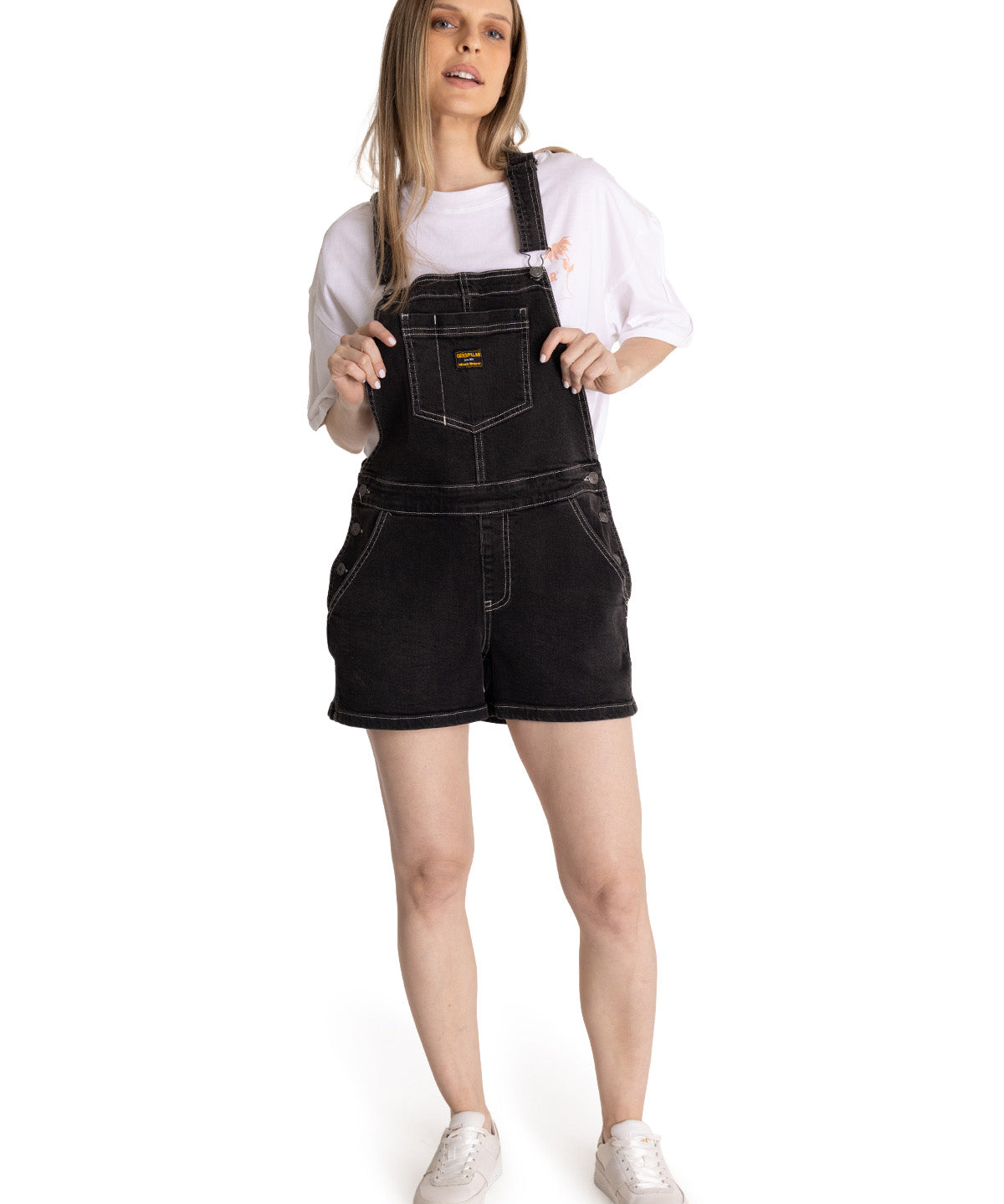 Jardinera Denim Mujer Heritage Negro CAT