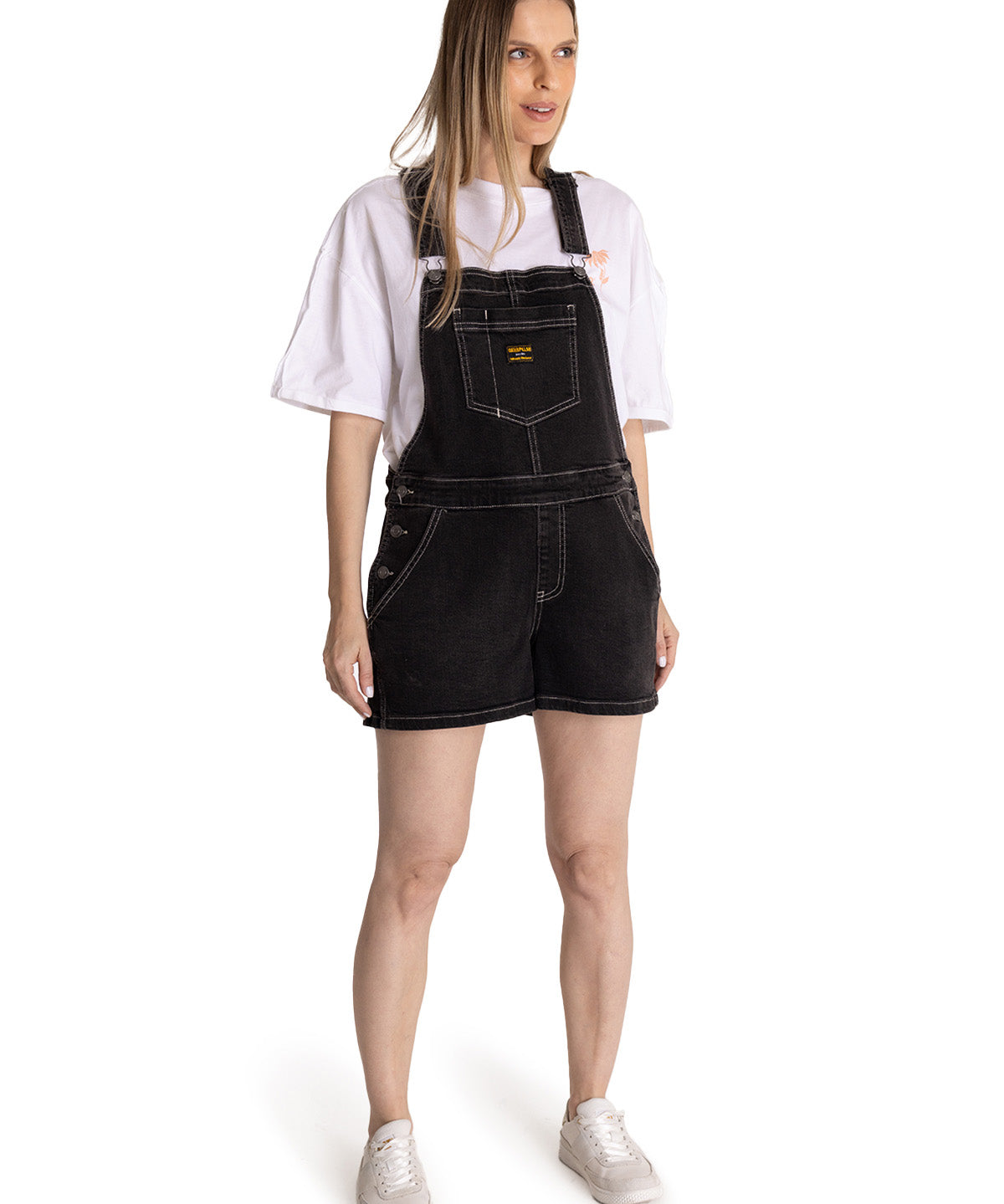 Jardinera Denim Mujer Heritage Negro CAT