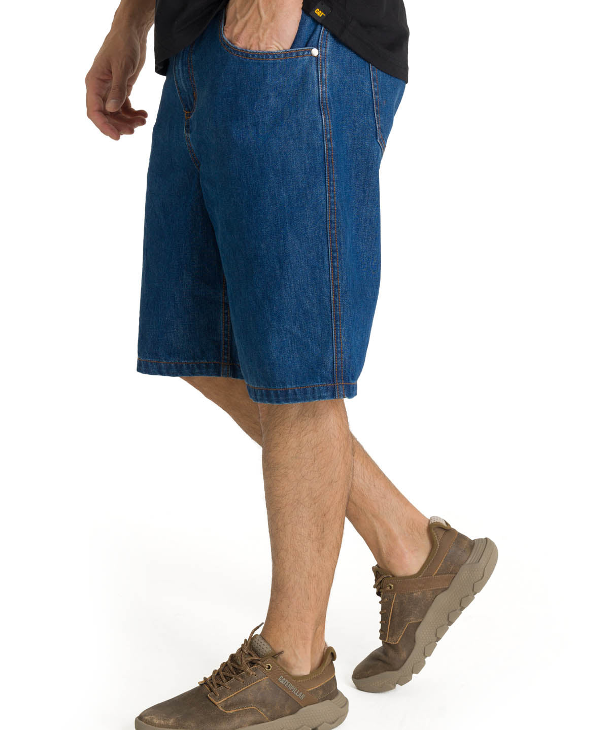 Short Denim Hombre Utility Azul CAT