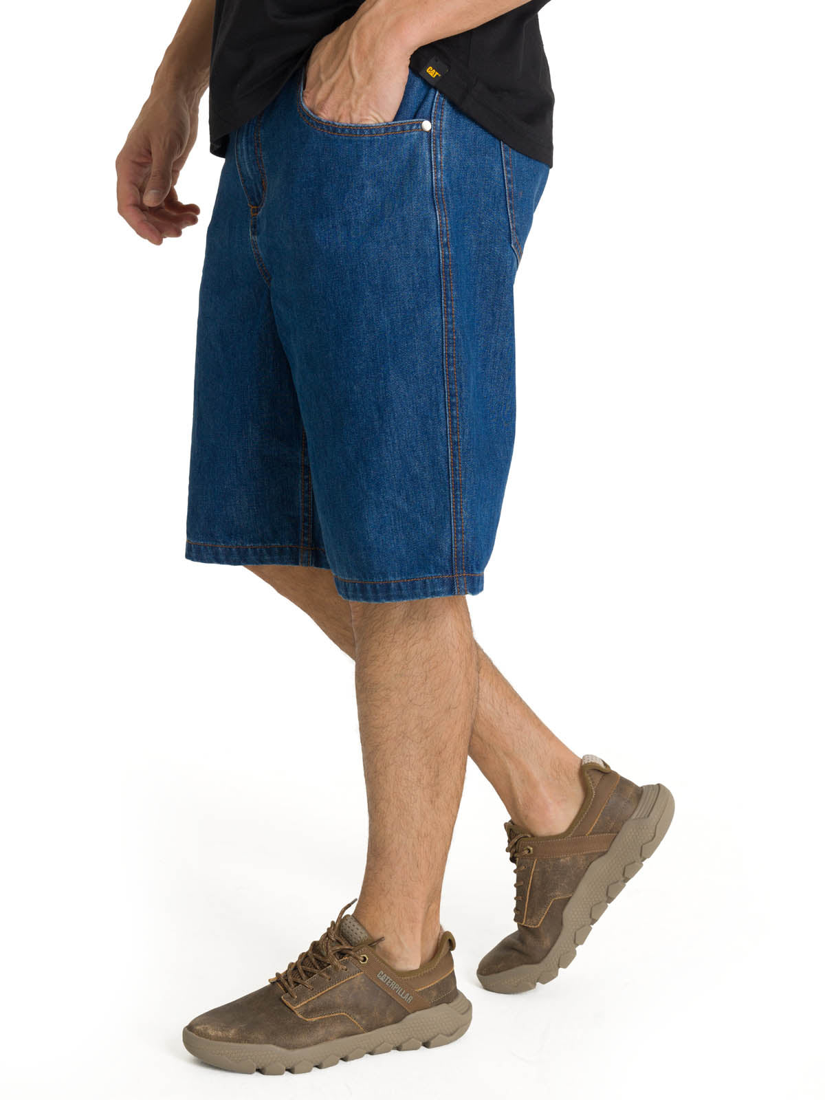 Short Denim Hombre Utility Azul CAT