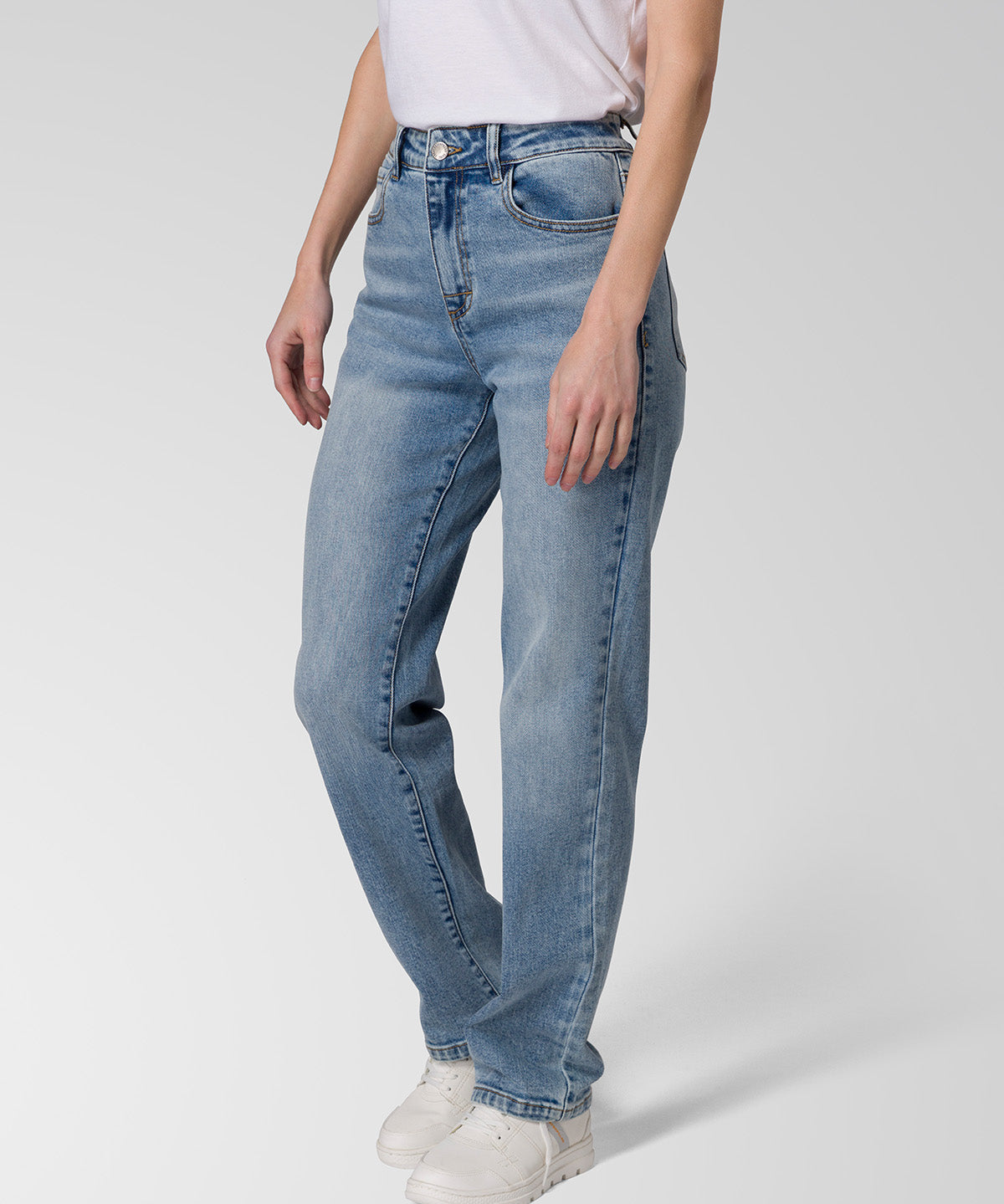 Jeans Mujer CAT Denim High-Rise Straight Azul