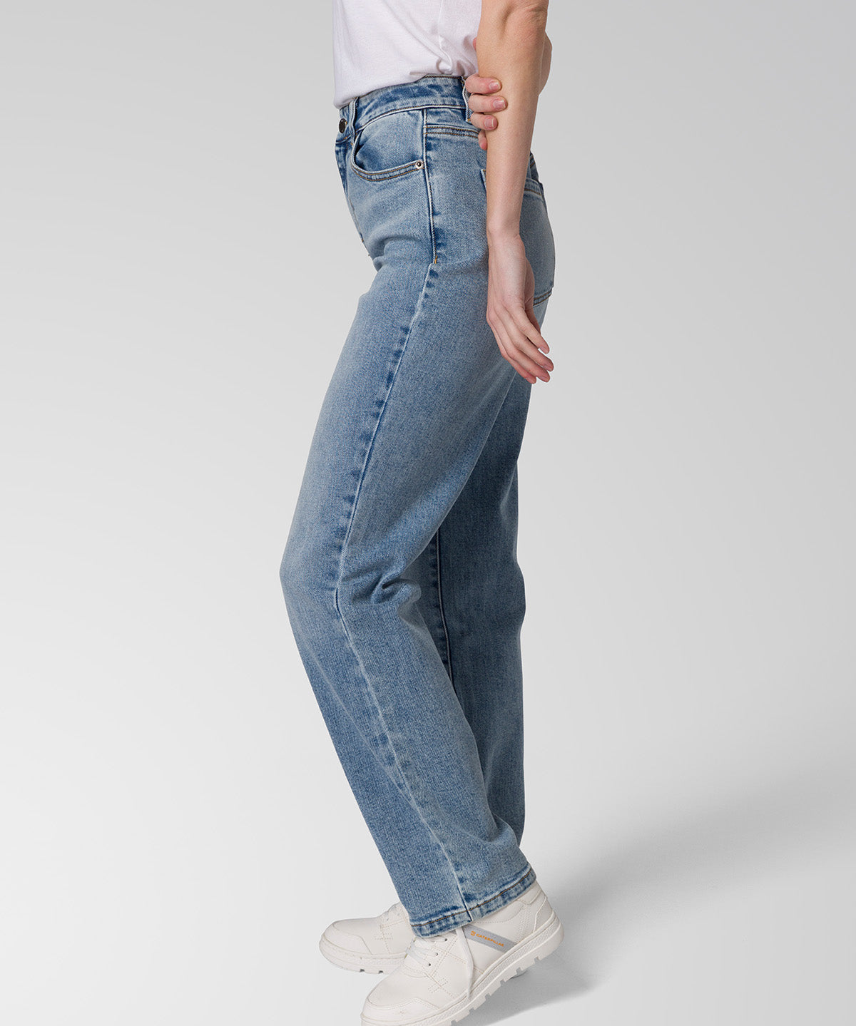 Jeans Mujer CAT Denim High-Rise Straight Azul