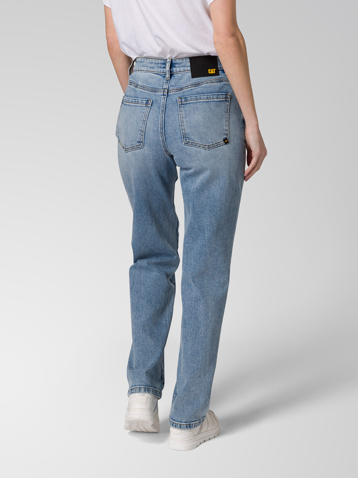 Jeans Mujer CAT Denim High-Rise Straight Azul
