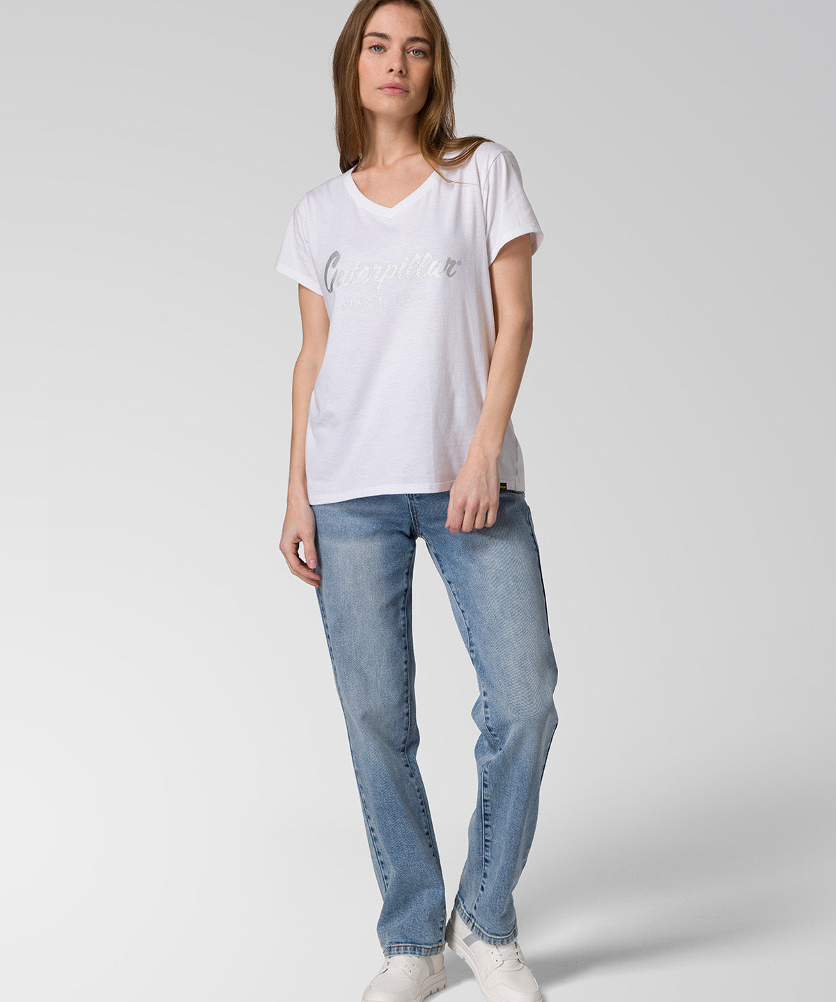 Jeans Mujer CAT Denim High-Rise Straight Azul
