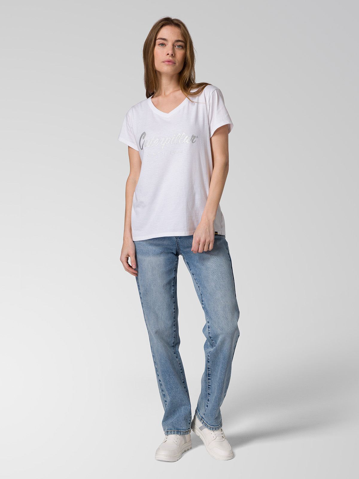 Jeans Mujer CAT Denim High-Rise Straight Azul