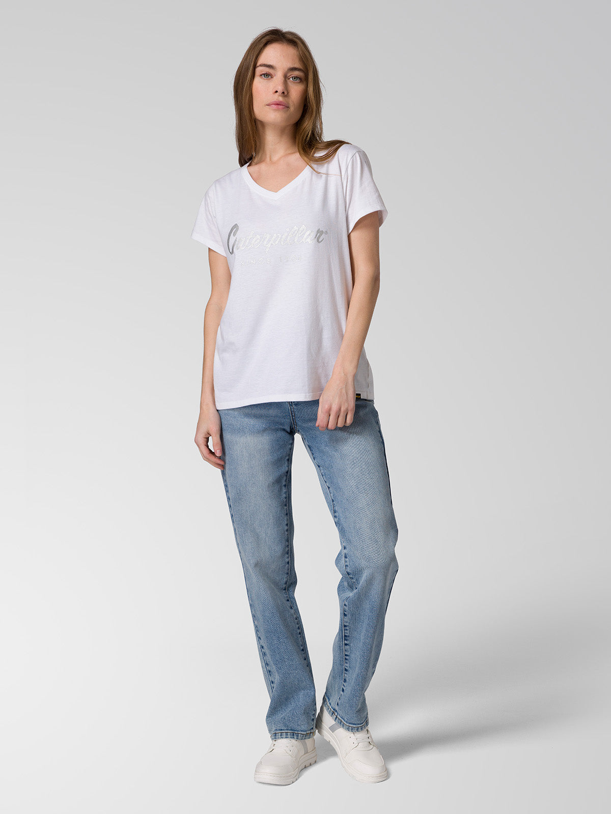 Jeans Mujer CAT Denim High-Rise Straight Azul CAT