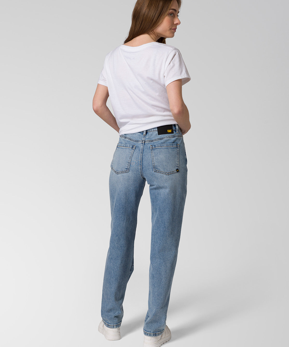 Jeans Mujer CAT Denim High-Rise Straight Azul