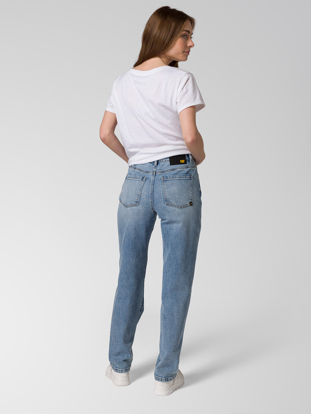Jeans Mujer CAT Denim High-Rise Straight Azul