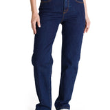 Jeans Tiro Alto Mujer Stretch Azul CAT