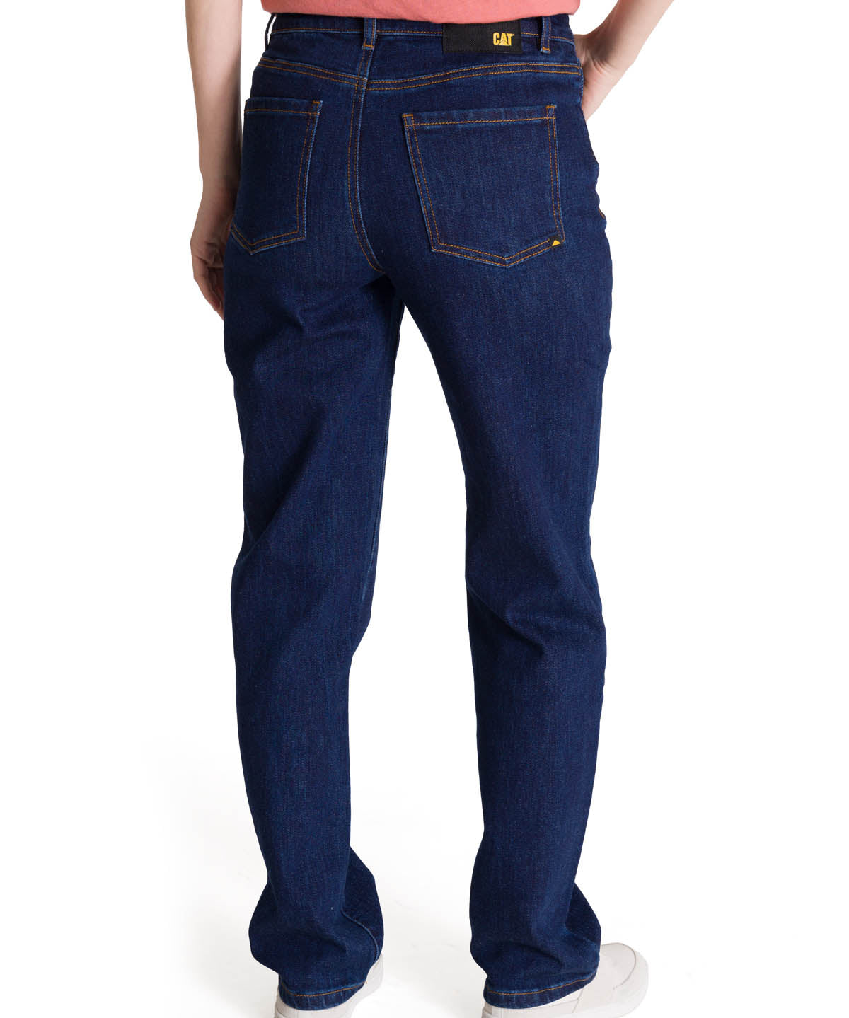 Jeans Tiro Alto Mujer Stretch Azul CAT