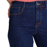 Jeans Tiro Alto Mujer Stretch Azul CAT