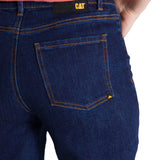 Jeans Tiro Alto Mujer Stretch Azul CAT