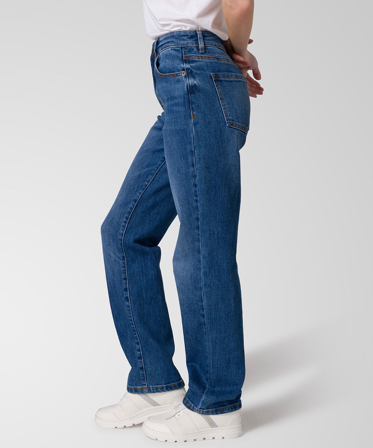 Jeans Mujer CAT High-Rise Straight Leg Azul índigo CAT