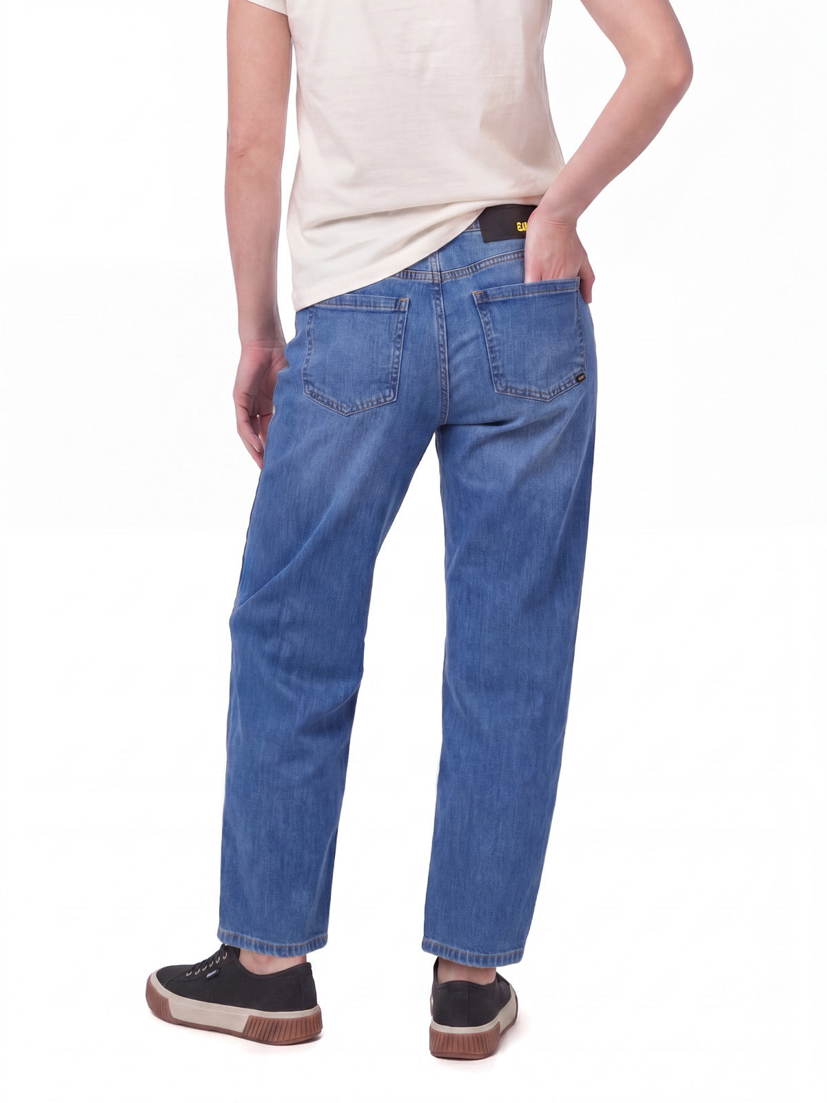 Jeans Mujer CAT High-Rise Straight Leg Azul índigo