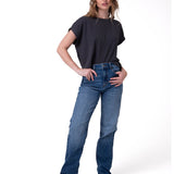 Jeans Mujer CAT High-Rise Straight Leg Azul índigo