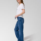 Jeans Mujer CAT High-Rise Straight Leg Azul índigo CAT