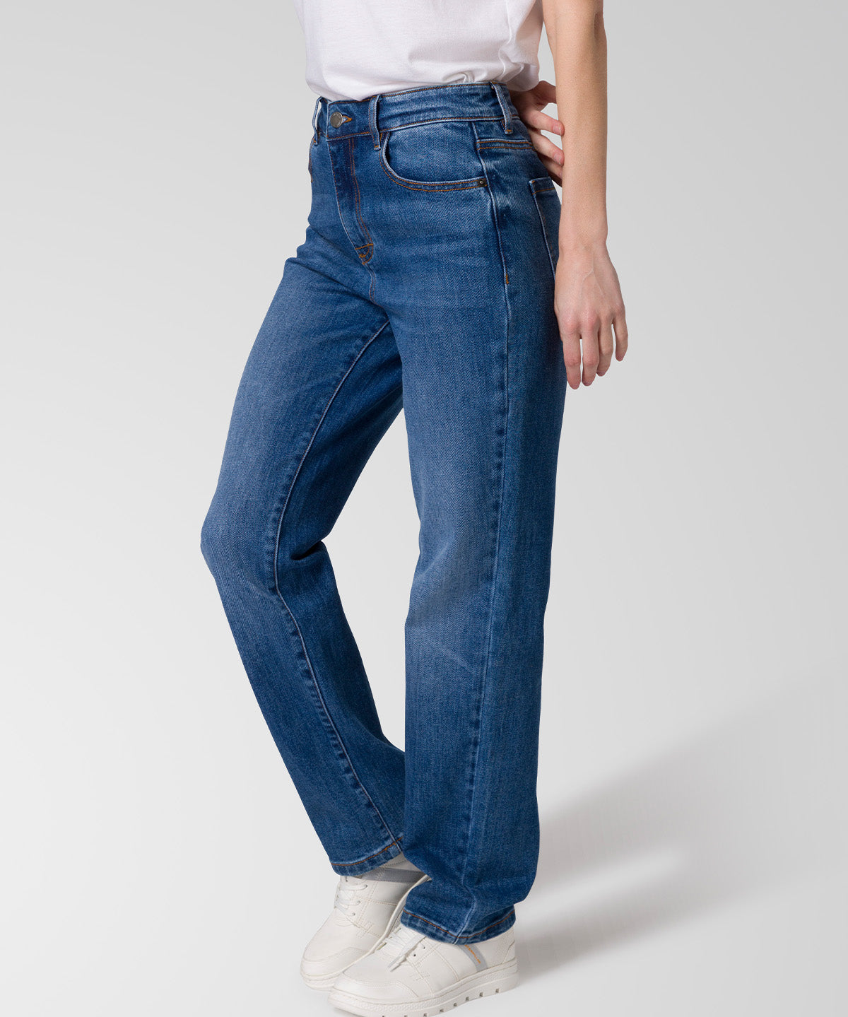 Jeans Mujer CAT High-Rise Straight Leg Azul índigo CAT