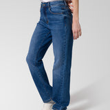 Jeans Mujer CAT High-Rise Straight Leg Azul índigo CAT