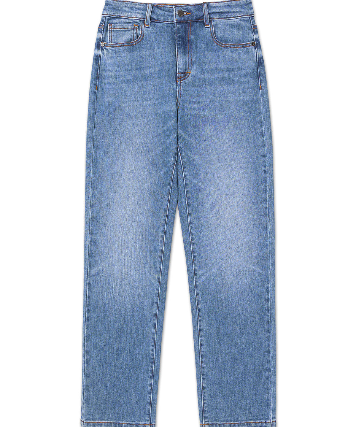 Jeans Mujer Denim High-Rise Stra Celeste