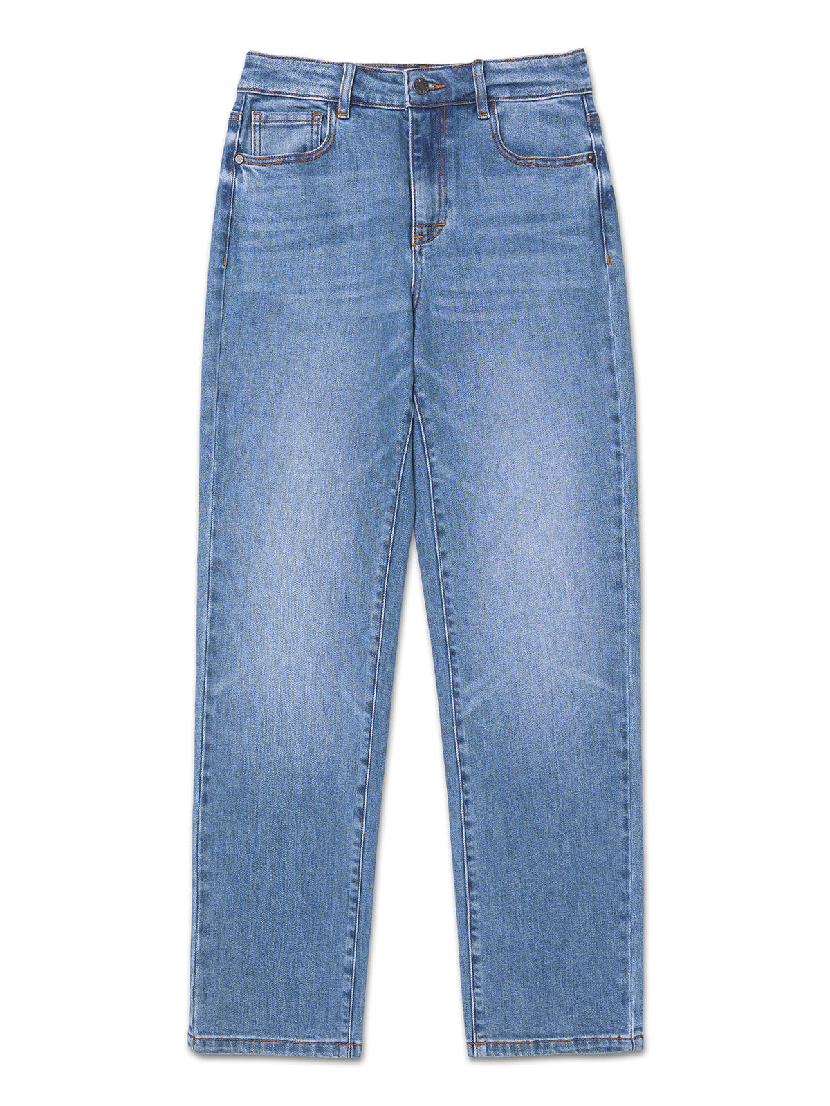 Jeans Mujer Denim High-Rise Stra Celeste