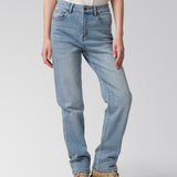 Jeans Mujer Denim High-Rise Stra Celeste