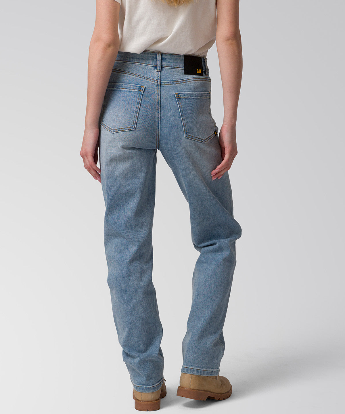 Jeans Mujer Denim High-Rise Stra Celeste