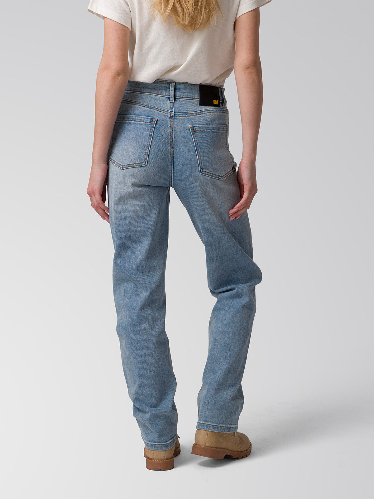 Jeans Mujer Denim High-Rise Stra Celeste