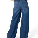 Jeans Wide Leg Mujer Denim Azul Cat