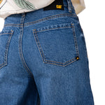 Jeans Wide Leg Mujer Denim Azul Cat