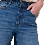 Jeans Wide Leg Mujer Denim Azul Cat