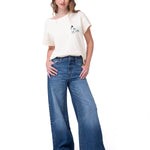 Jeans Wide Leg Mujer Denim Azul Cat