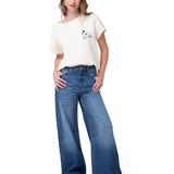 Jeans Wide Leg Mujer Denim Azul Cat