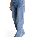 Jeans Mujer CAT High-Rise Straight Leg Azul vintage