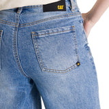 Jeans Mujer CAT High-Rise Straight Leg Azul vintage